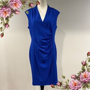 Dana Buchman Elegant royal Blue Sleeveless formal Dress size 14